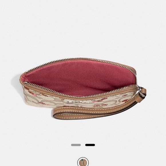 Wristlet In Signature Jacquard With Cherry Print - Picture 2 of 2